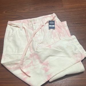 Lucky Brand pink and white pants